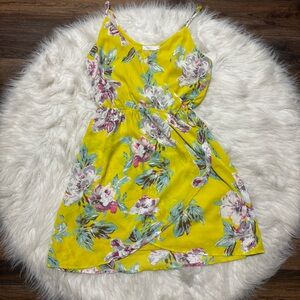Lush Brand Yellow Floral Dress size XS